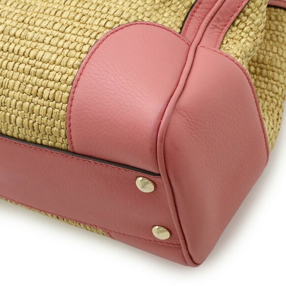 GUCCI Pink Leather Bamboo Shoulder Bag - Picture 4 of 10